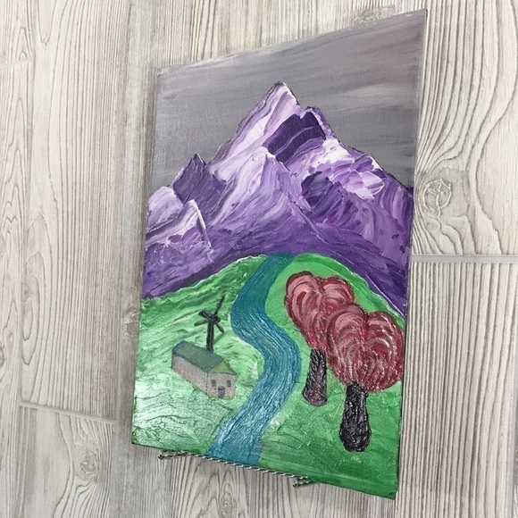 Whimsy Fantasy Painting Acrylic on Small Canvas Panel - Picture 2 of 8